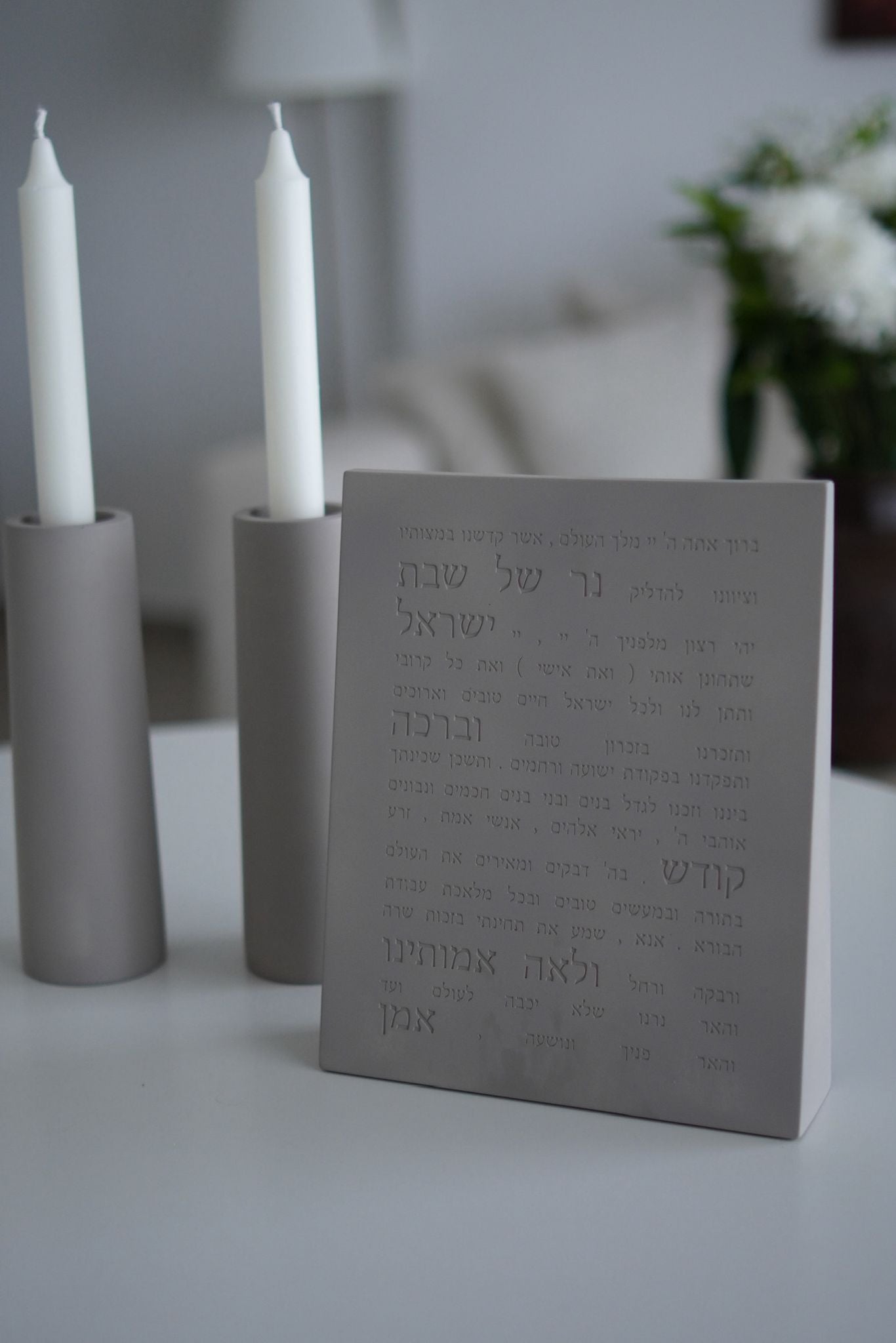 סט הדלקת נרות – אפור בעיצוב יוקרתי